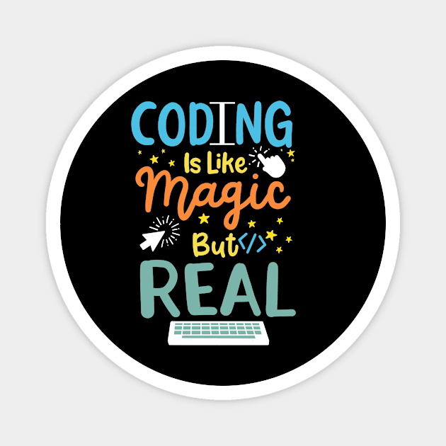 Coding Coder Programming Magnet by KAWAIITEE